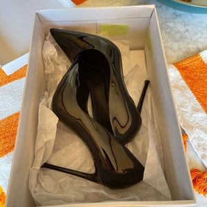 Patent leather heels